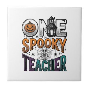 Ein gruseliger Lehrer Halloween Vektor Design_1 Fliese