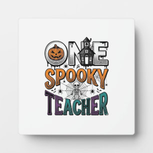 Ein gruseliger Lehrer Halloween Vektor Design_1 Fotoplatte