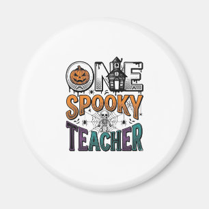 Ein gruseliger Lehrer Halloween Vektor Design_1 Magnet