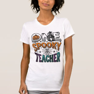 Ein gruseliger Lehrer Halloween-Vektordesign_1 T-Shirt
