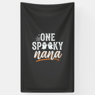 Ein gruseliger Nana Halloween-Geist-Design Banner