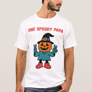 Ein gruseliger Papa Halloween Kürbis Hexe Custom T-Shirt