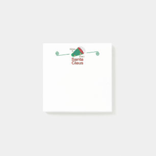 Ein Gruß an den Weihnachtsmann Post-it Klebezettel