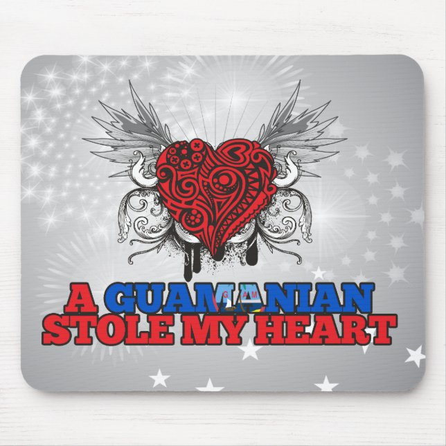Ein Guamanian stahl mein Herz Mousepad (Vorne)