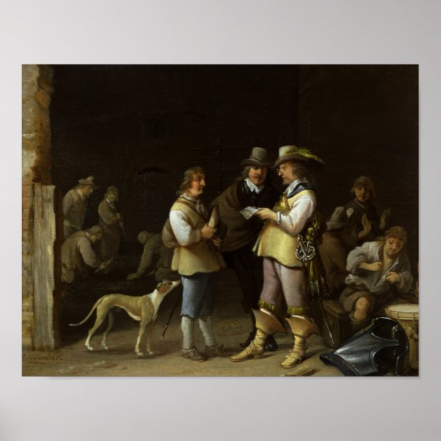 Ein Guardroom-Innenhof Poster (Vorne)