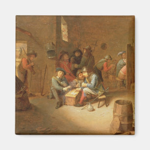 Ein guardroom-Innenraum mit Soldat-Spielkarten ( Magnet