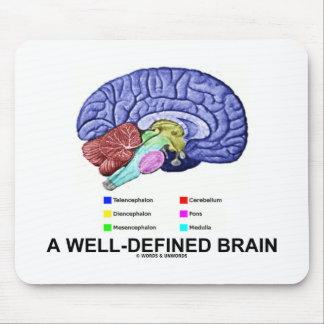 Ein gut definiertes Gehirn (anatomischer Mousepad