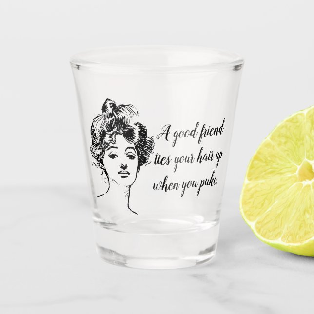 Ein guter Freund Schnapsglas (Vorderseite)