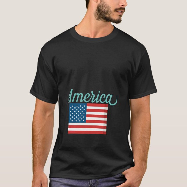 Ein guter T - Shirt für Amerika, die USA mit der F (Vorderseite)