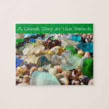 Ein guter Tag am Strand verwirrt Seaglass Muscheln