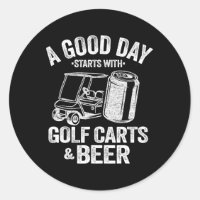 Ein guter Tag beginnt mit Golf Carts und Bier Funn