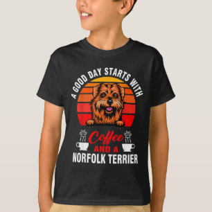 Ein guter Tag beginnt mit Kaffee und einem Norfolk T-Shirt