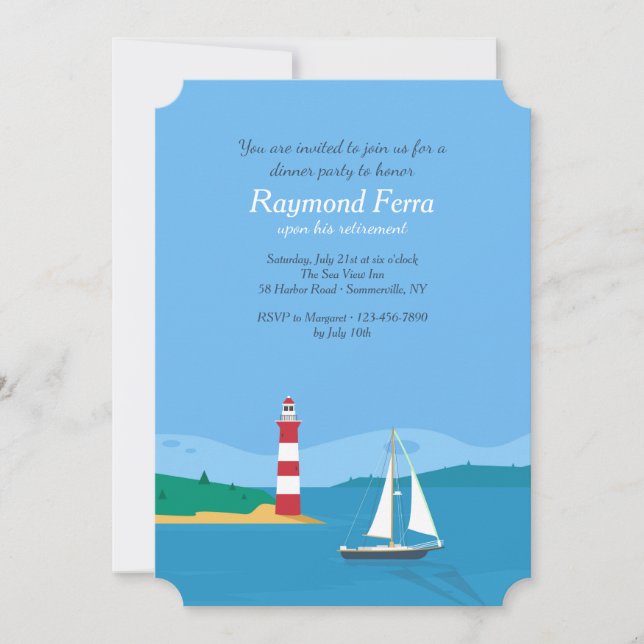 Ein guter Tag für die Einladung zum Segeln (Vorderseite)