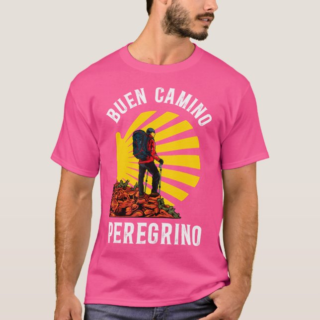 Ein guter Weg nach Santiago de Compostela Wanderun T-Shirt (Vorderseite)