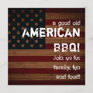 Ein gutes altes amerikanisches BBQ! Einladung