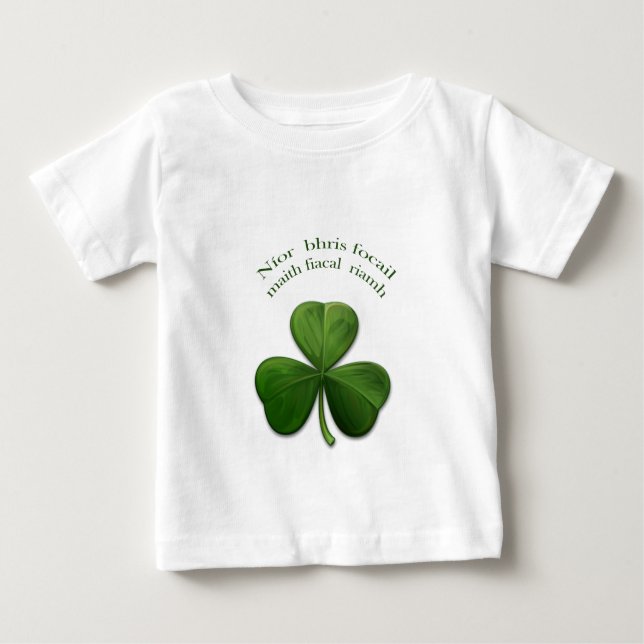 Ein gutes Wort hat nie einen Zahn gebrochen Baby T-shirt (Vorderseite)