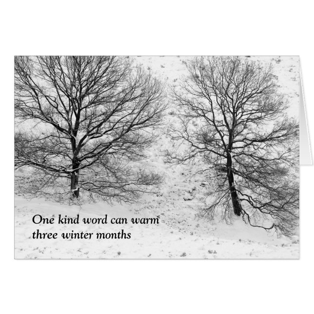 Ein gutes Wort kann sich warm machen (Vorderseite (Horizontal))