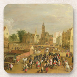 Ein Hafen Getränkeuntersetzer