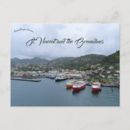 Ein Hafen in St. Vincent Postkarte
