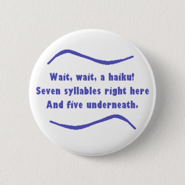 Ein Haiku Button (Vorderseite)