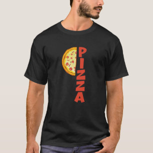 Ein halbes Stück Pizza Feinschmecker italienisches T-Shirt