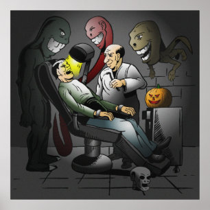 Ein Halloween-Abend im Dentist-Poster Poster