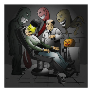 Ein Halloween-Abend im Dentist-Poster Poster
