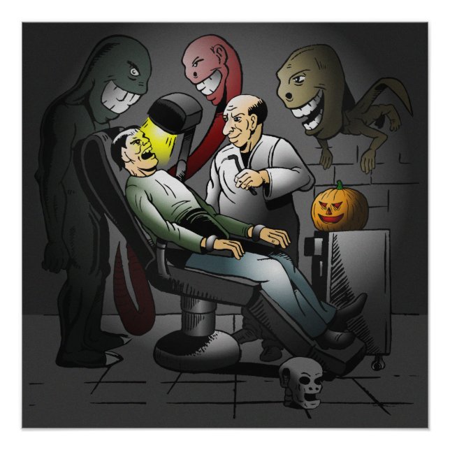 Ein Halloween-Abend im Dentist-Poster Poster (Vorderseite)