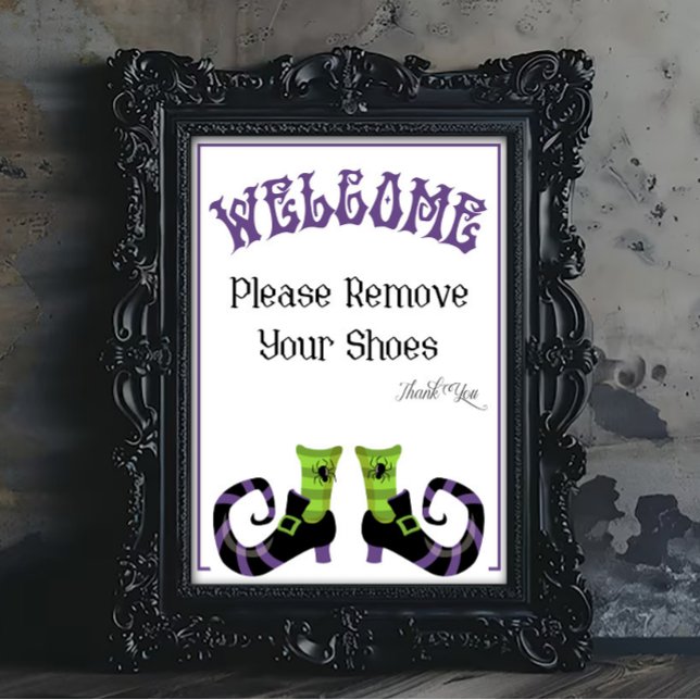 Ein Halloween Bitte Schuhe Entfernen Schild (Von Creator hochgeladen)