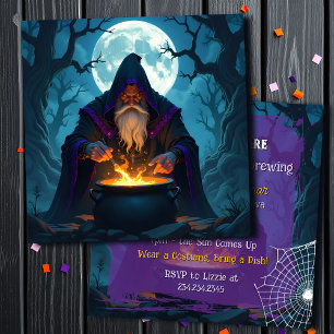Ein Halloween-Party brütet Hexlock Einladung