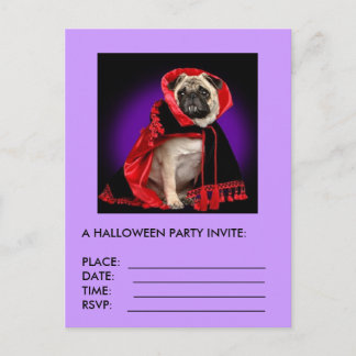 EIN HALLOWEEN-PARTY EINLADUNGSPOSTKARTE