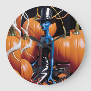 Ein Halloween-Traum - Ken Gage Art Große Wanduhr