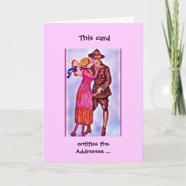 Ein Hanky-Panky Homecoming Karte (Vorderseite)