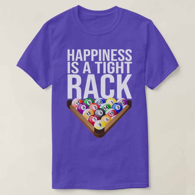 Ein Happy Rack ist der Happy Billard Ball Stick T-Shirt (Design vorne)