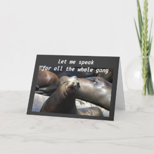 EIN HAREM VON SIEGELN FÜR IHREN 40. KARTE