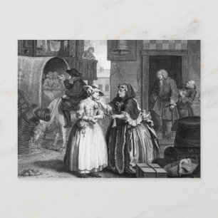 Ein Harlot-Fortschritt Postkarte