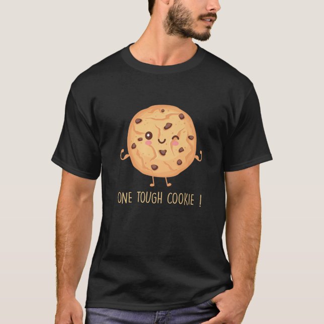 Ein hartes Keks Funny Chocolate Chip Cookies T-Shirt (Vorderseite)