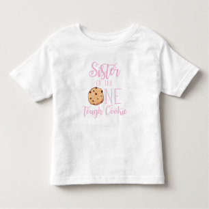 Ein hartes Keks Schwester Pink Cookie Geburtstag Kleinkind T-shirt