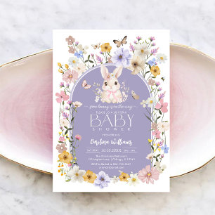 Ein Häschen ist auf dem Weg Baby Shower Einladung