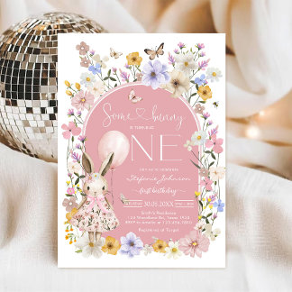 Ein Häschen ist EIN Erster 1. Geburtstagseinladung Einladung