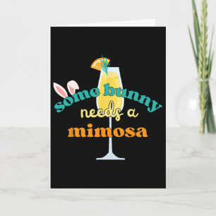 Ein Hase braucht eine Mimosa Lustige Männer Frauen Karte