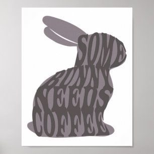Ein Hase braucht Kaffee Ostern Hase Kaffee Liebhab Poster