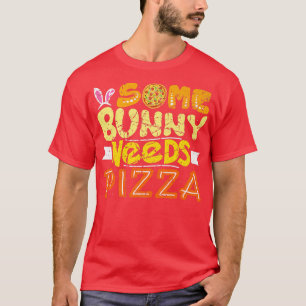 Ein Hase braucht Pizza Lustiger Osterhase Vintage T-Shirt