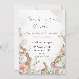 Ein Hase ist auf dem Weg Einladung