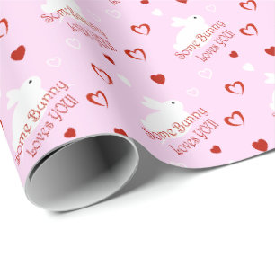 Ein Hase liebt dich! Geschenkverpackung zum Valent Geschenkpapier