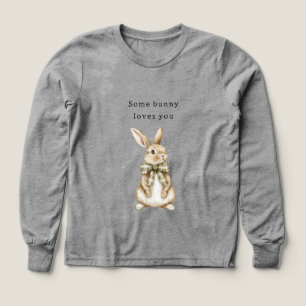 Ein Hase liebt dich grüner Schleifen-Ostern