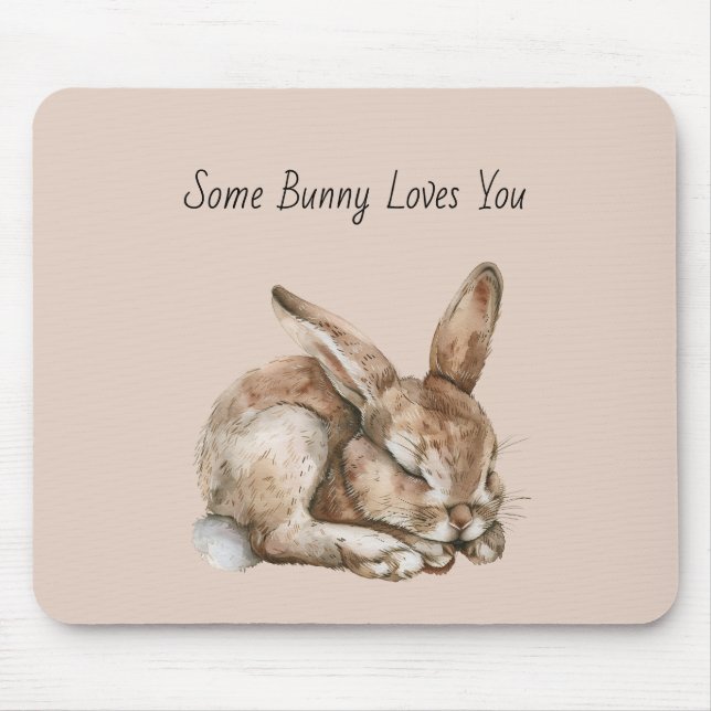Ein Hase liebt dich Mousepad (Vorne)