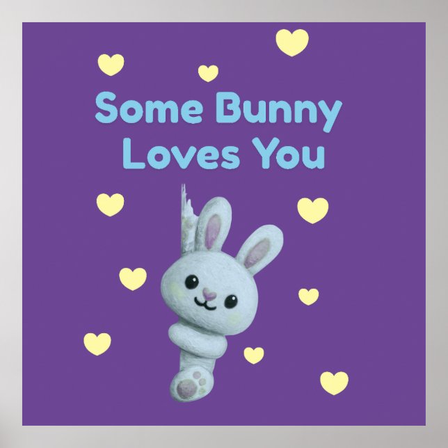 Ein Hase liebt dich Poster (Vorne)