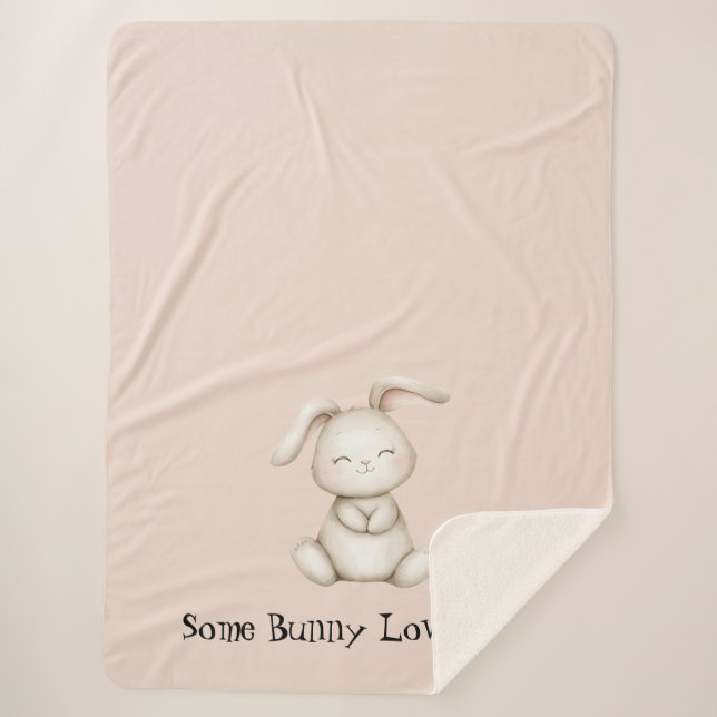Ein Hase liebt dich Sherpadecke (Vorderseite)