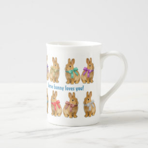 Ein Hase liebt dich! Spezialtasse Prozellantasse
